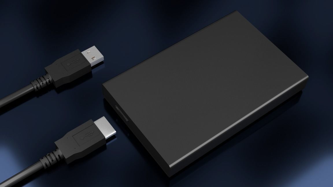 EXTERNAL HARD DISK 3D model_3