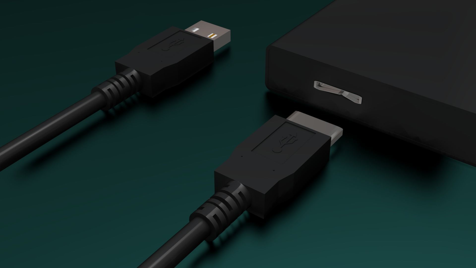 EXTERNAL HARD DISK 3D model_1