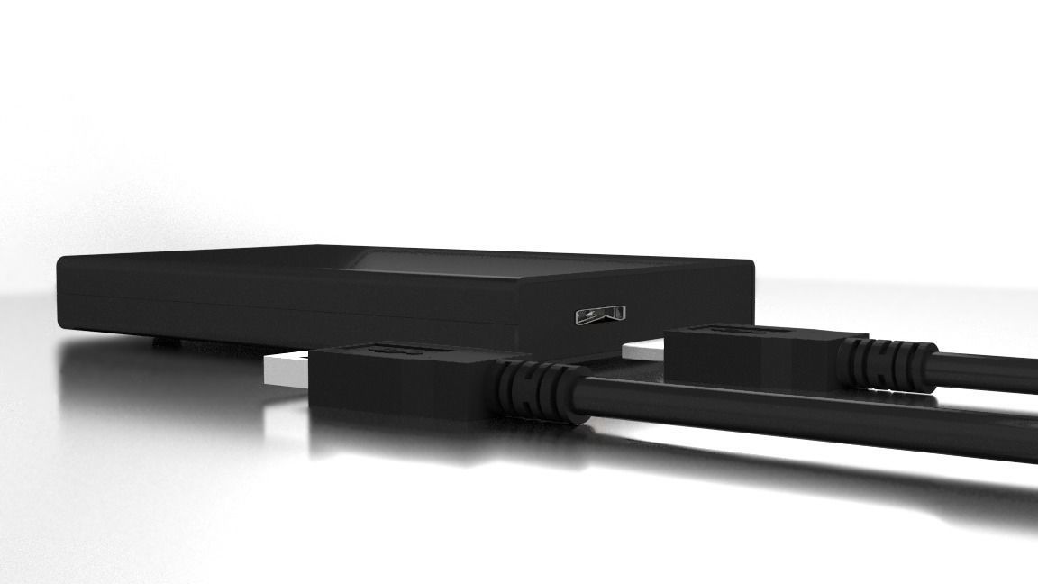 EXTERNAL HARD DISK 3D model_5