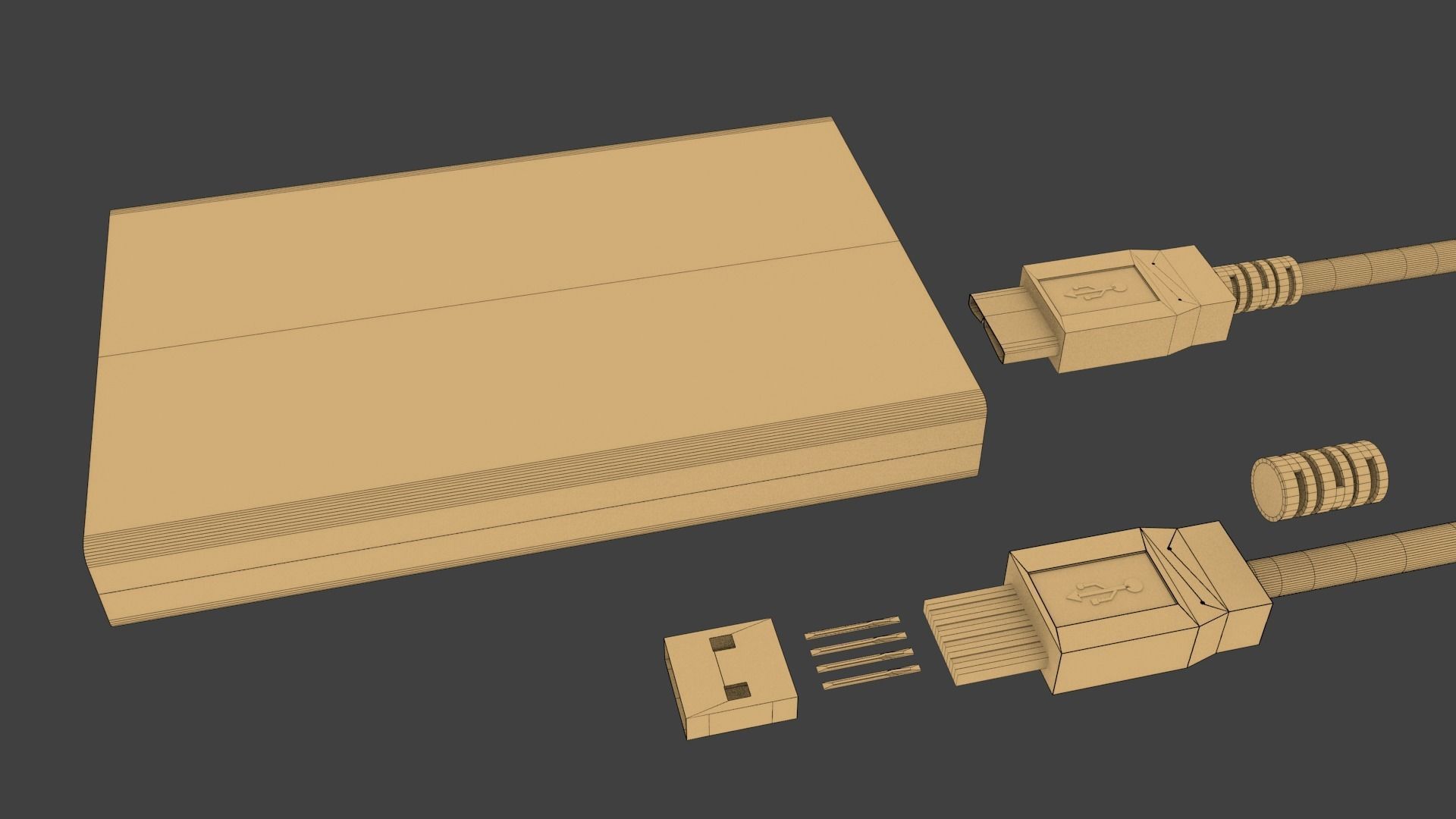 EXTERNAL HARD DISK 3D model_13