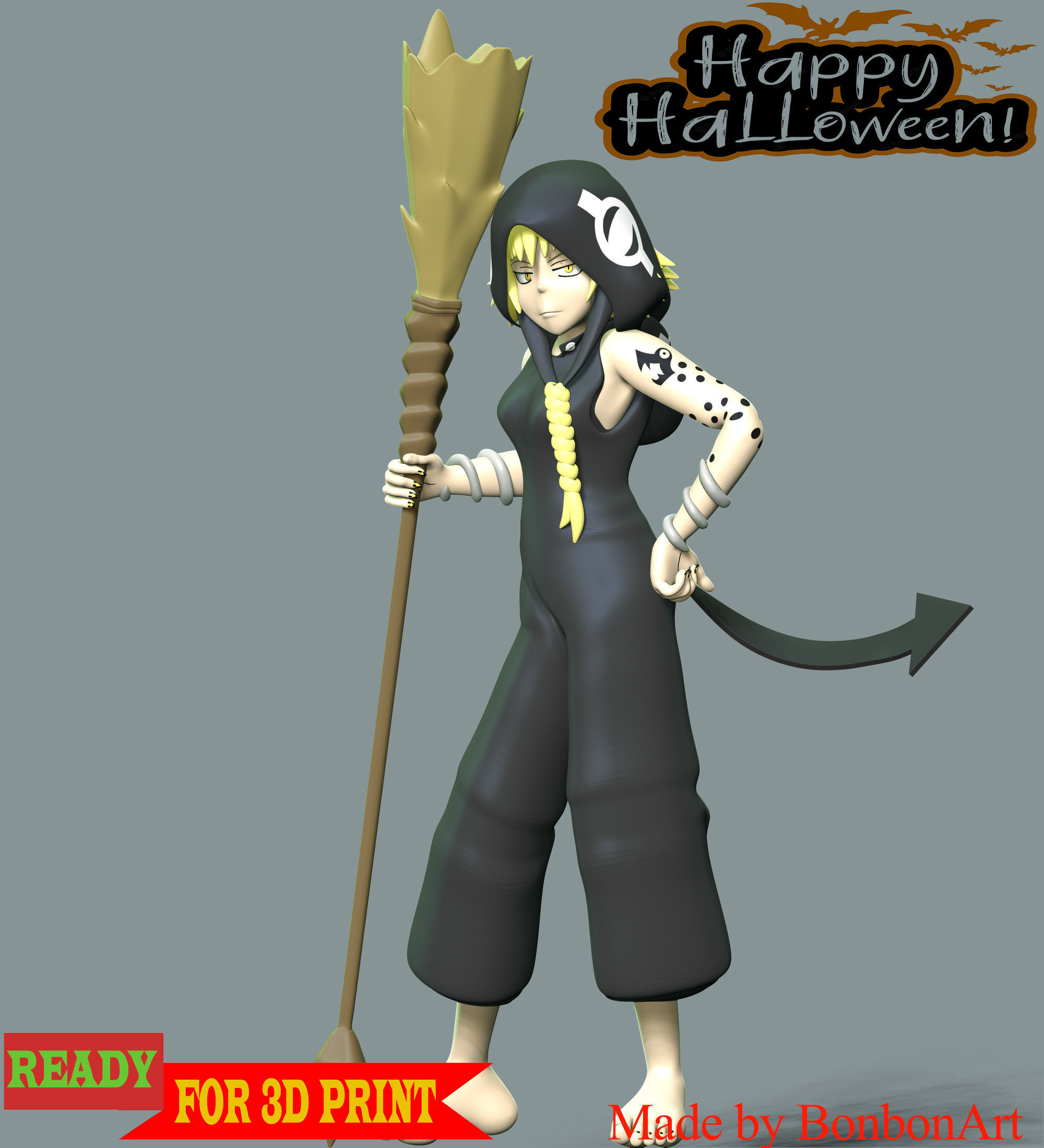 Conjurer Medusa - Halloween 3D print model_3