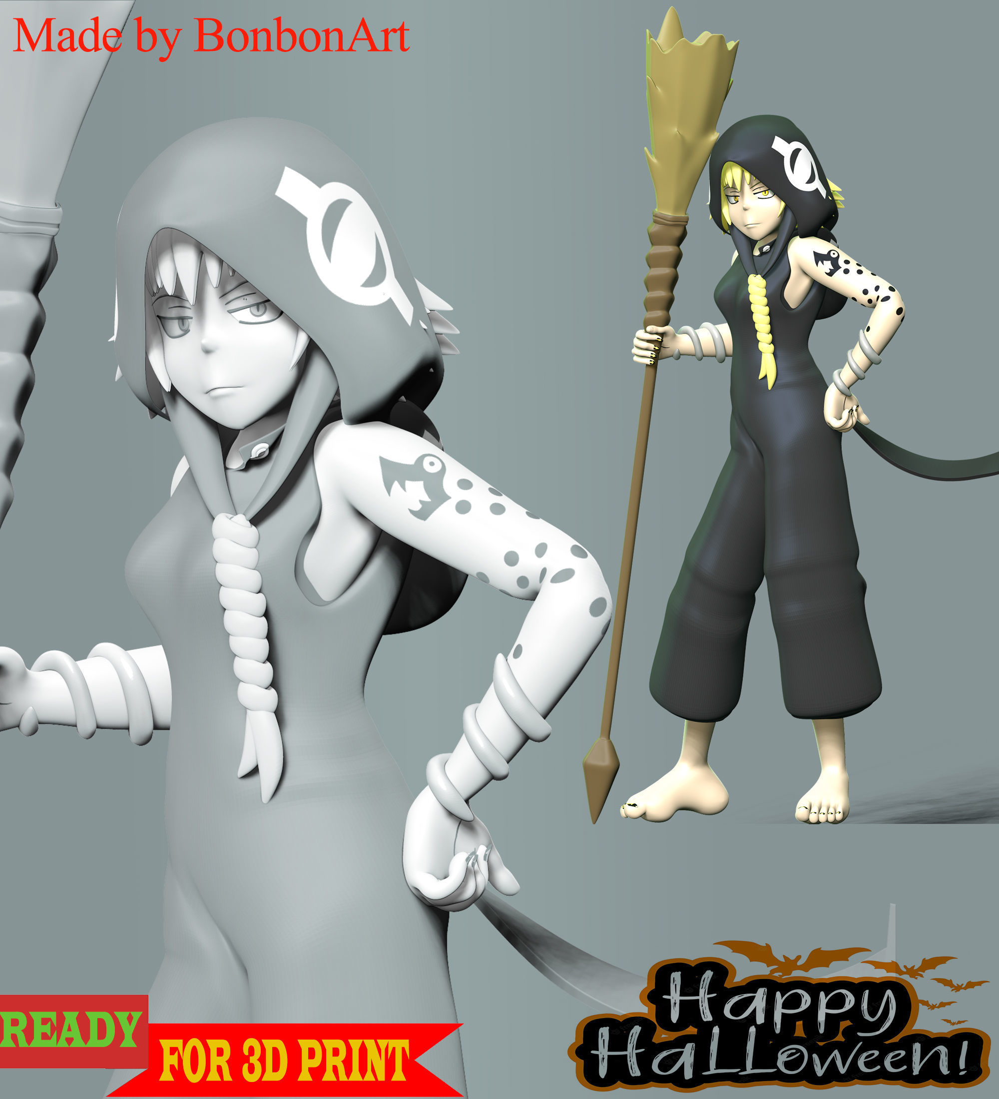 Conjurer Medusa - Halloween 3D print model_1