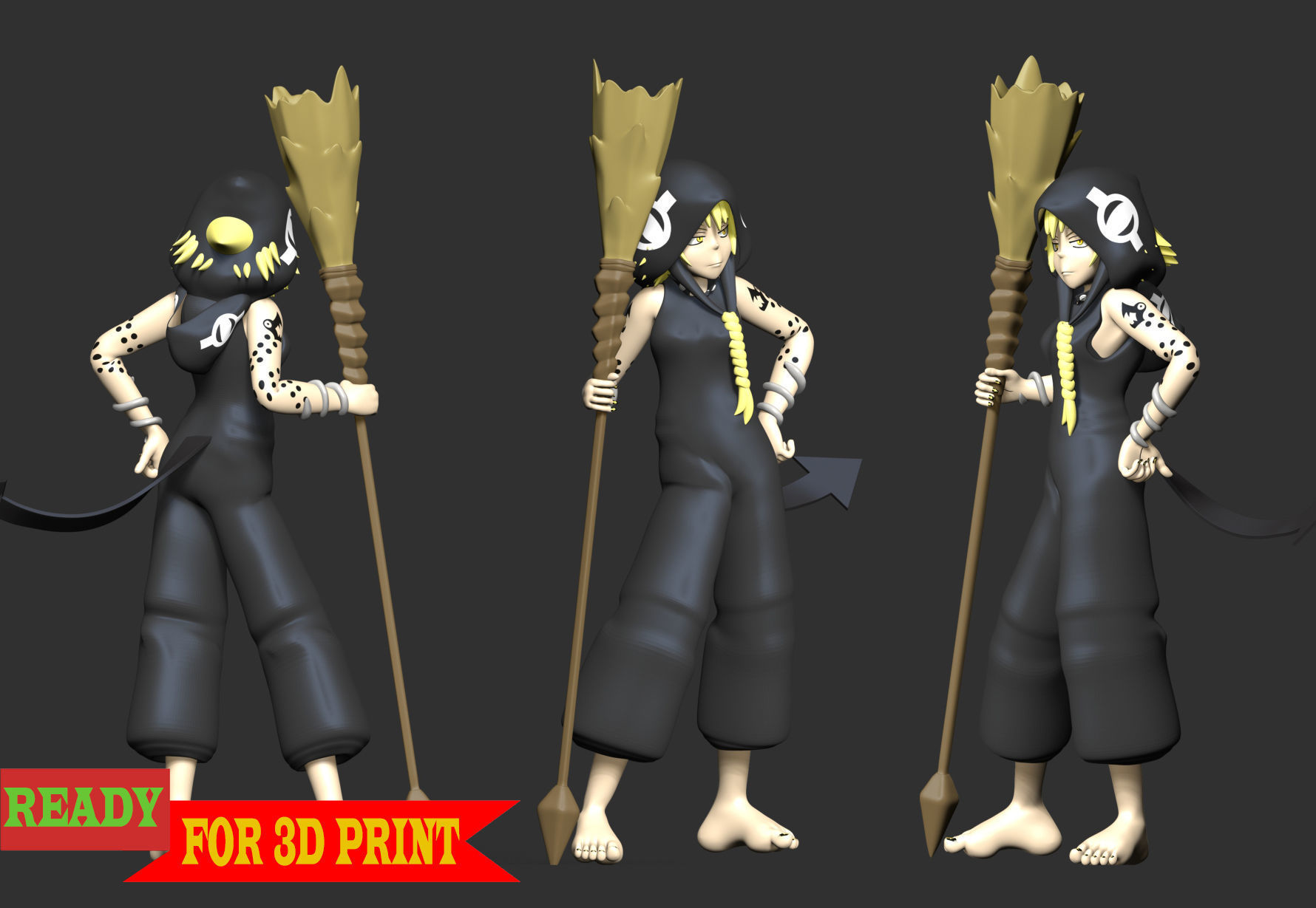 Conjurer Medusa - Halloween 3D print model_4
