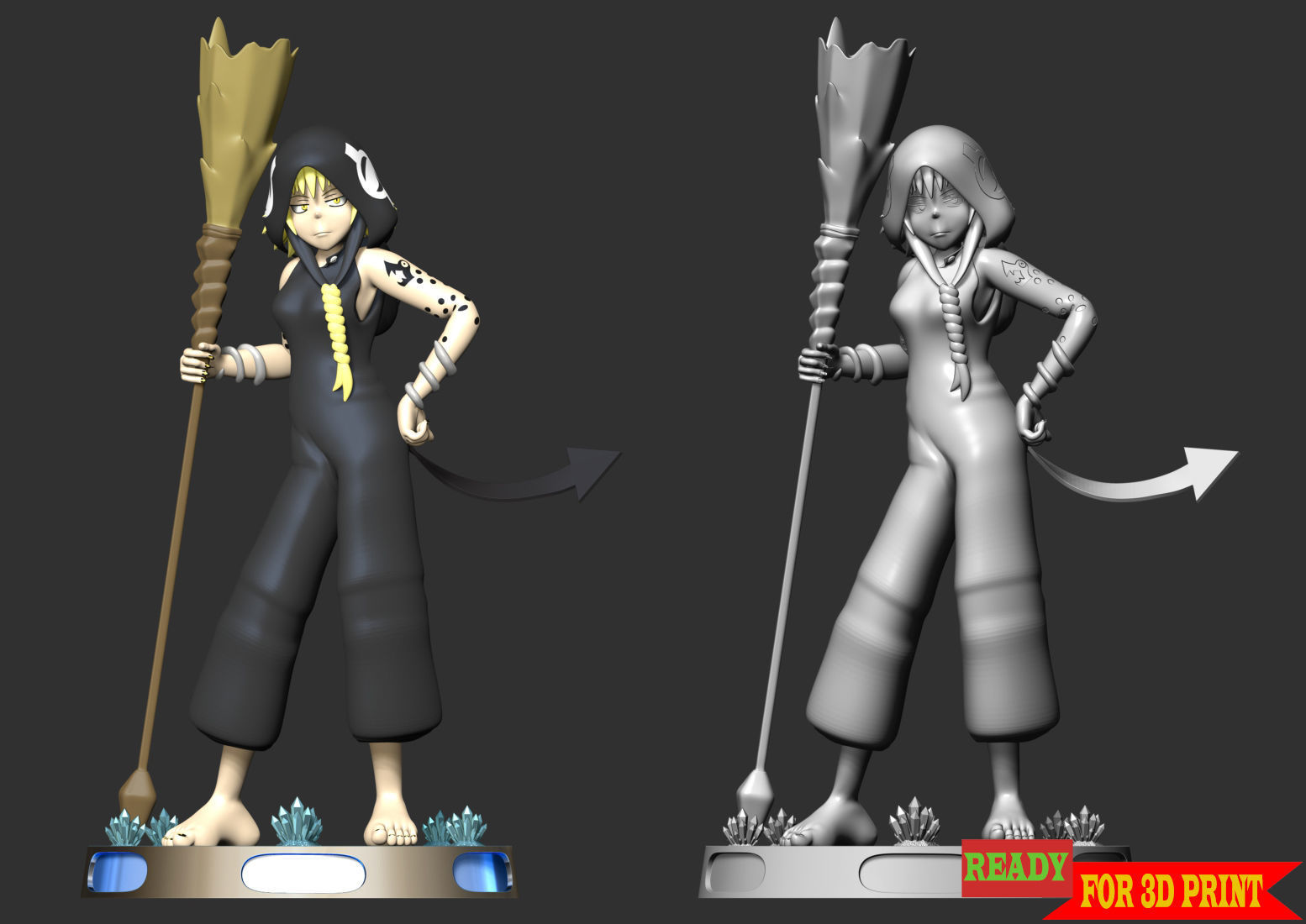 Conjurer Medusa - Halloween 3D print model_5