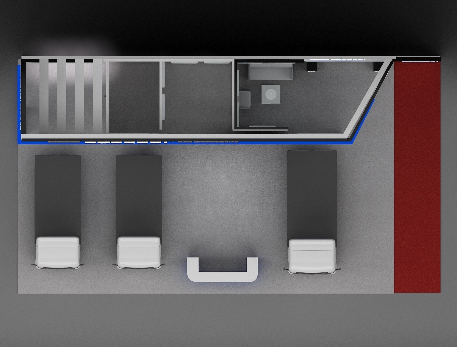 Booth Exhibition Stand a106 3D model_14