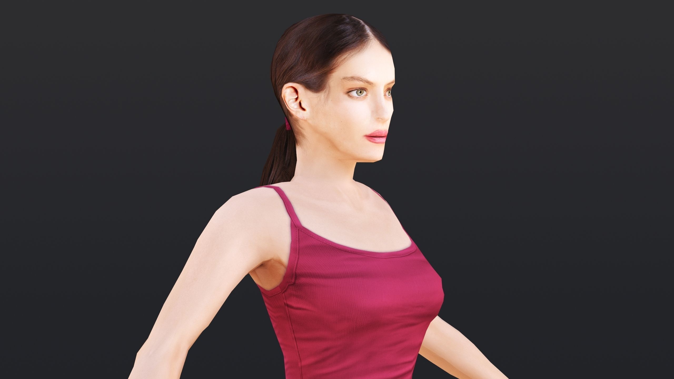 Woman 1 To 5 3D Model Collection_24