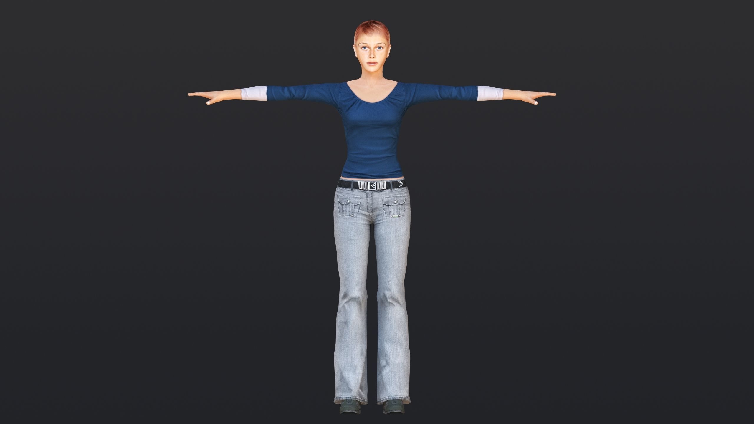 Woman 1 To 5 3D Model Collection_28