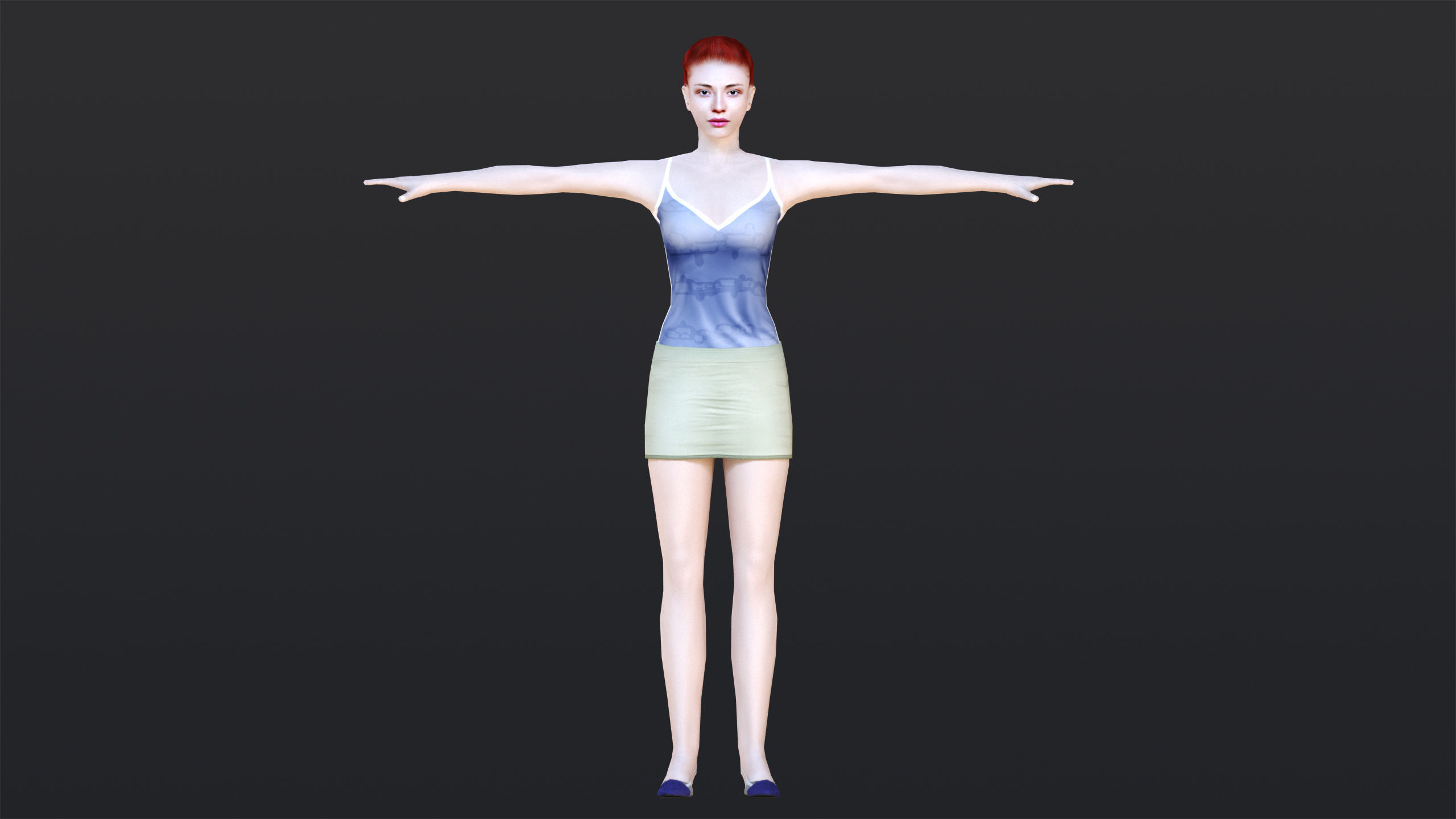 Woman 1 To 5 3D Model Collection_26