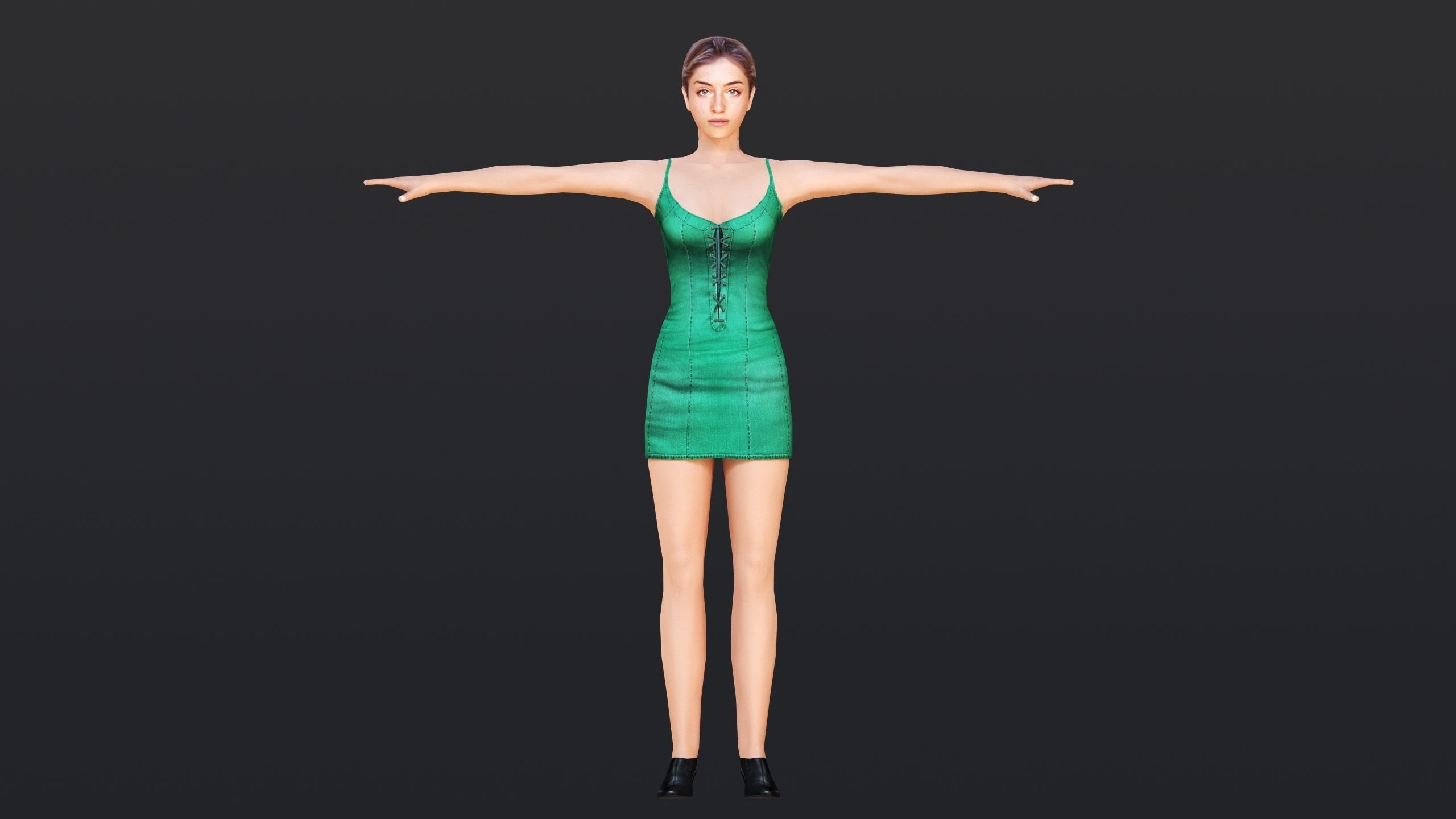 Woman 1 To 5 3D Model Collection_27