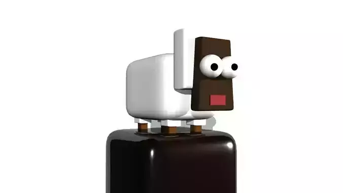 Sheep Low Poly 3D toy