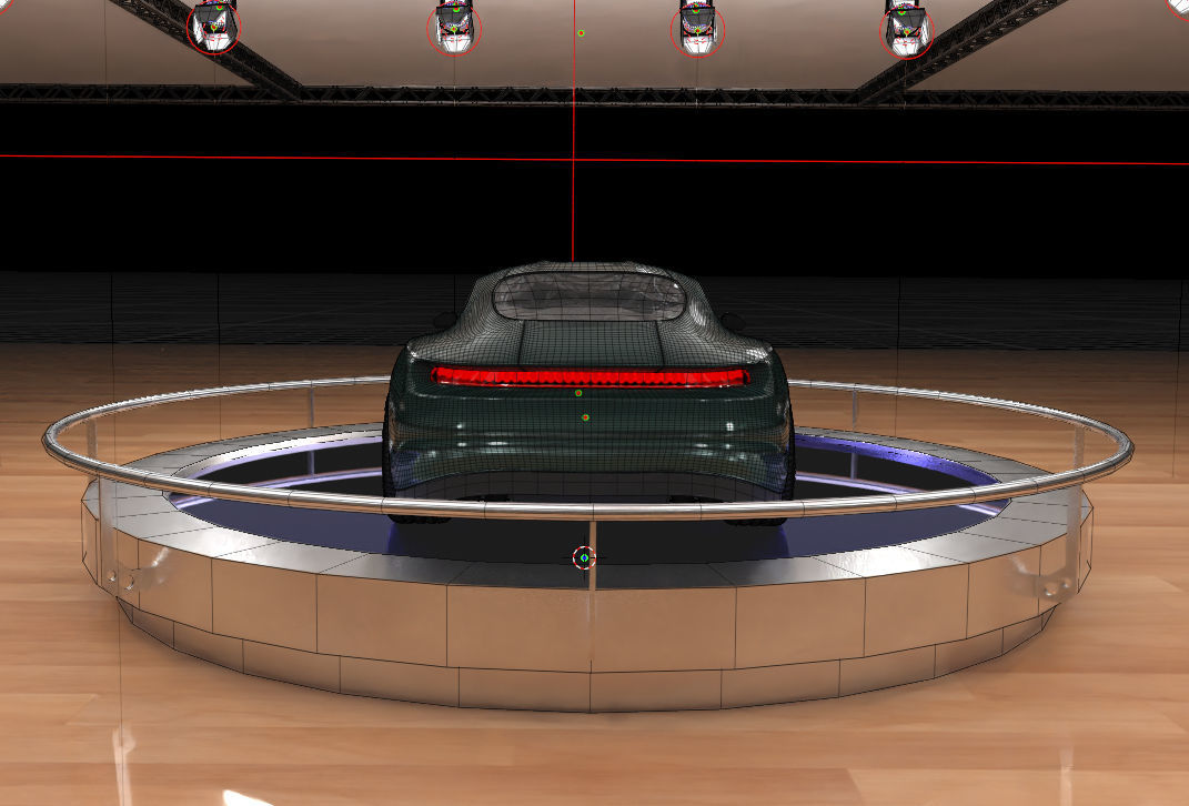 Green concept car 3D model_15