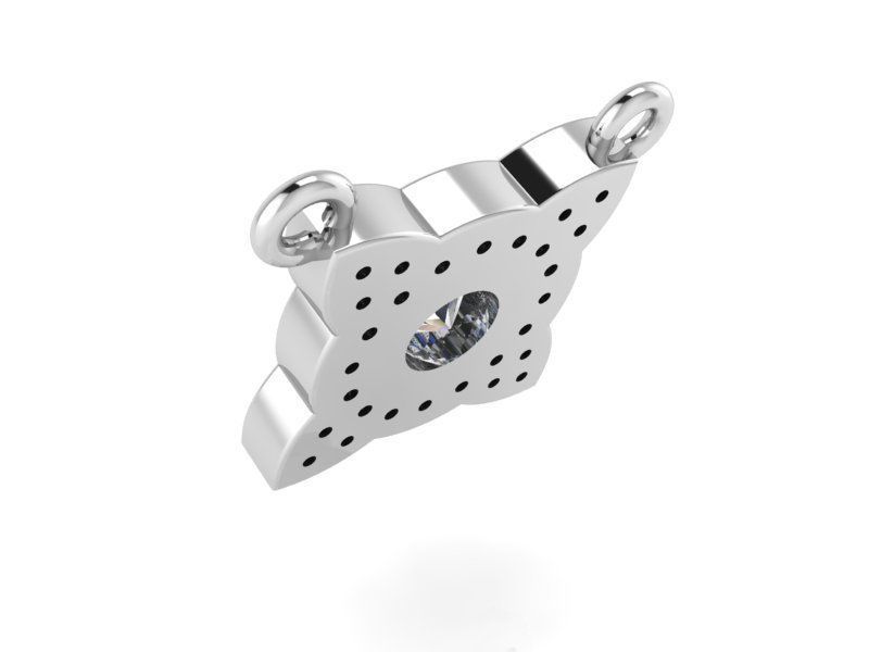 Big stone pendant 2123 3D print model  3D print model_2