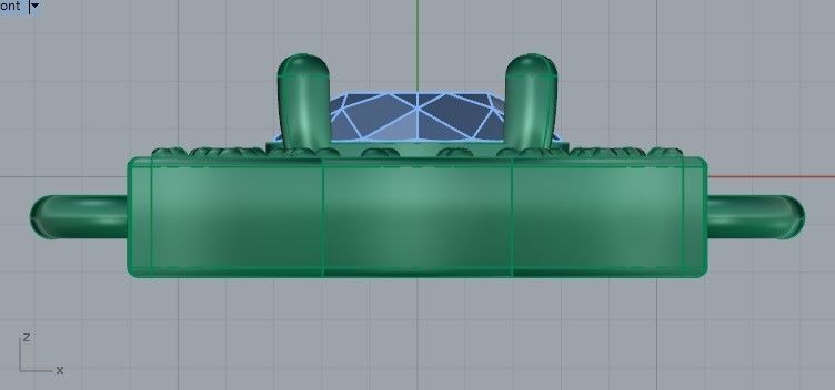 Big stone pendant 2123 3D print model  3D print model_6