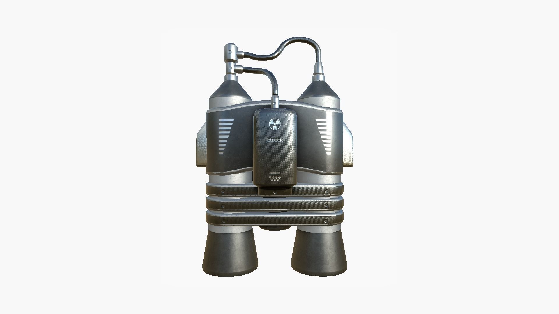 Jetpack E07 Steel - SciFi Character Design Low-poly 3D model_3