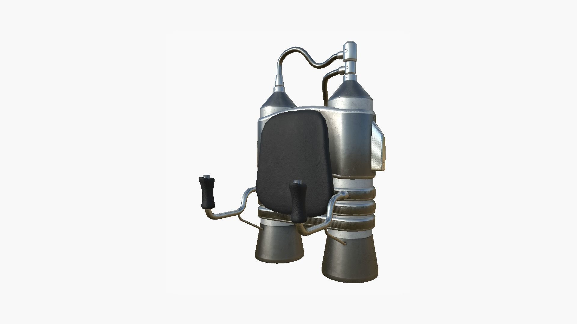 Jetpack E07 Steel - SciFi Character Design Low-poly 3D model_1