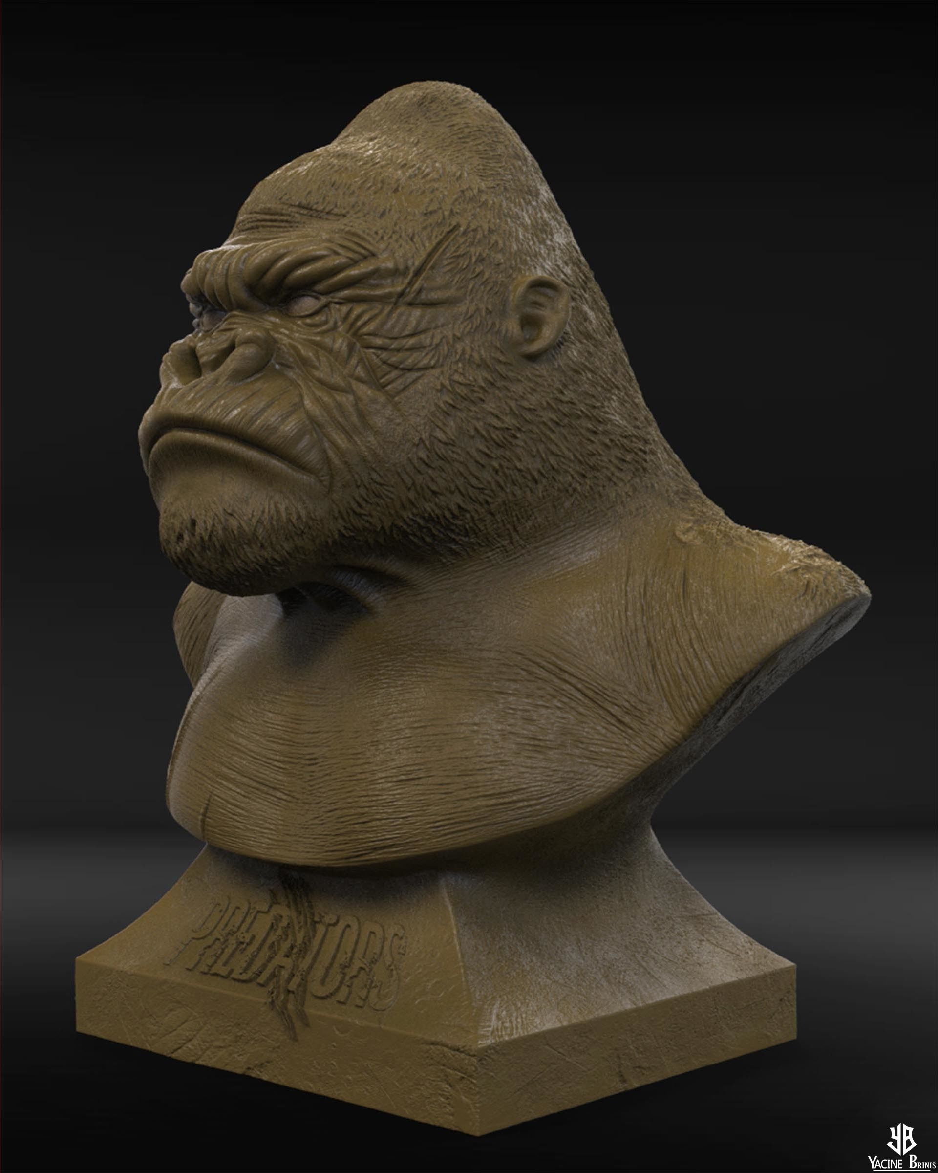 Silverback Gorilla 3D Model 3D print model_10