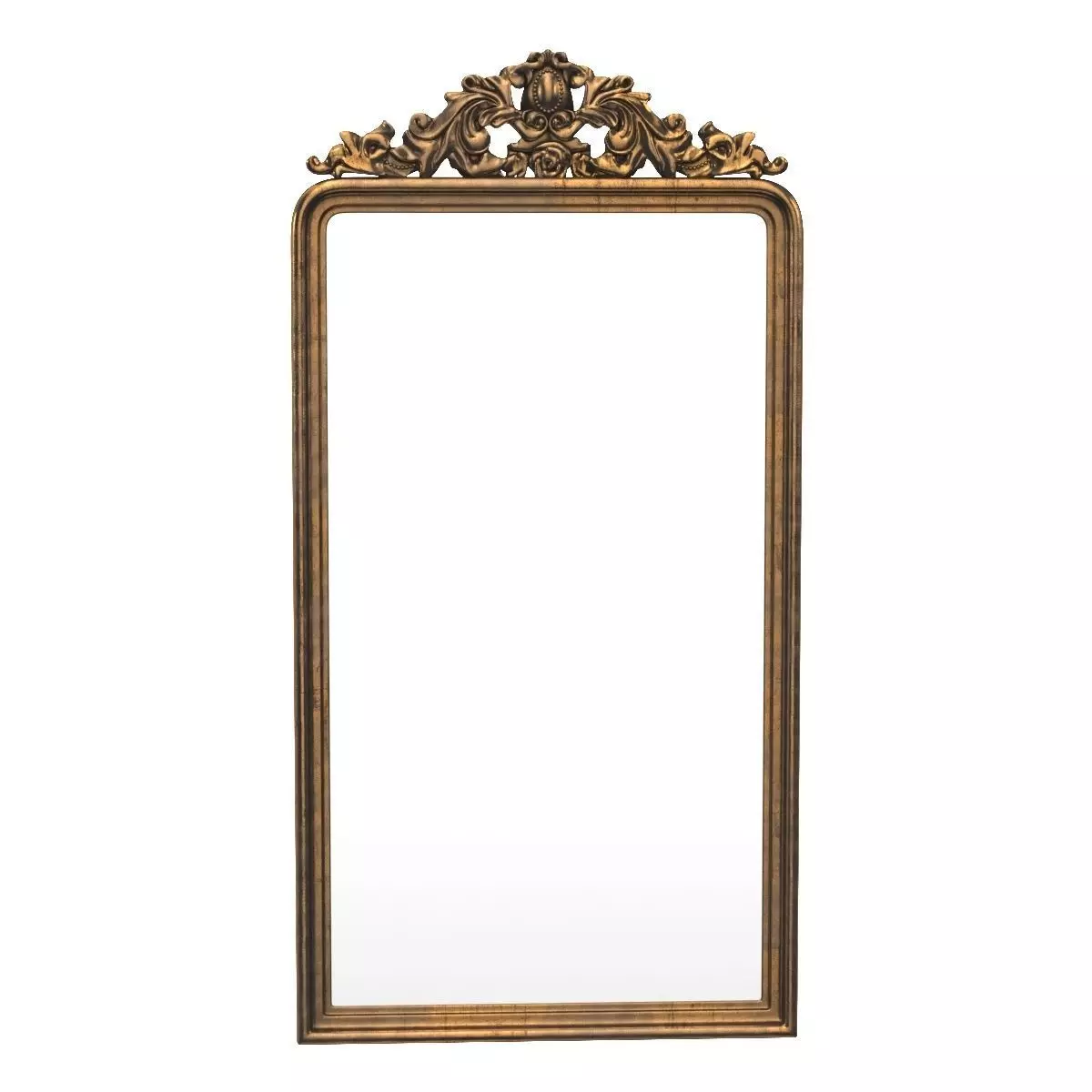 Antique Gold Leaf Guilded Mirror 3D model_0