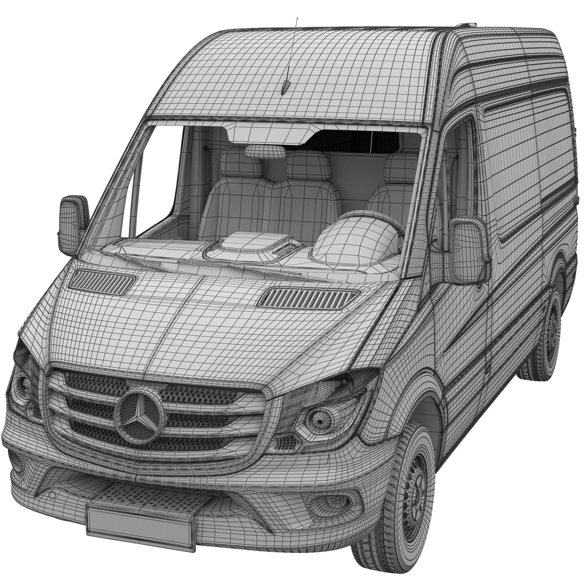 Mercedes-Benz Sprinter 2015 PanelVan L2H2 3D model_15