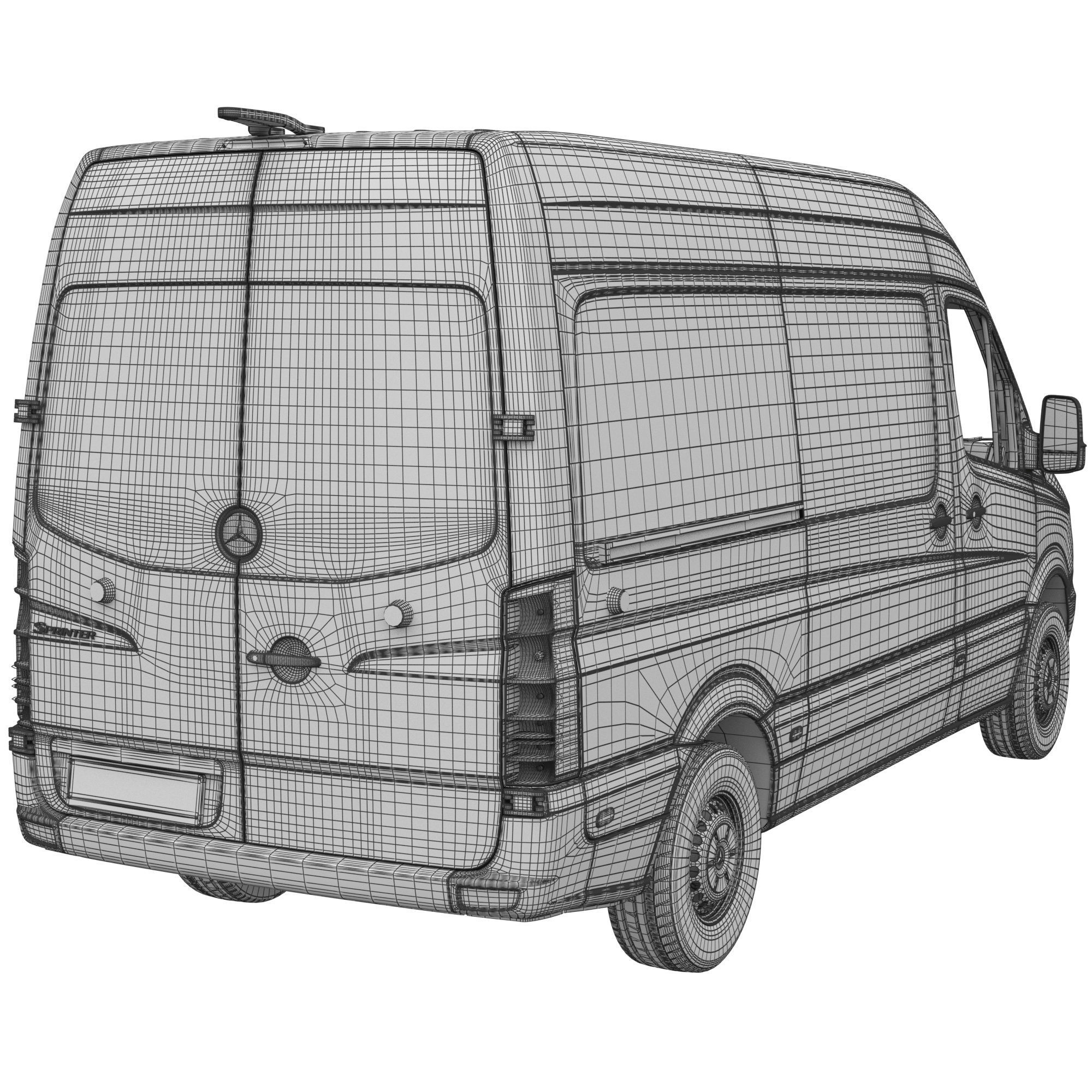Mercedes-Benz Sprinter 2015 PanelVan L2H2 3D model_14