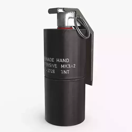 Hand Grenade v4 Low-poly 3D model