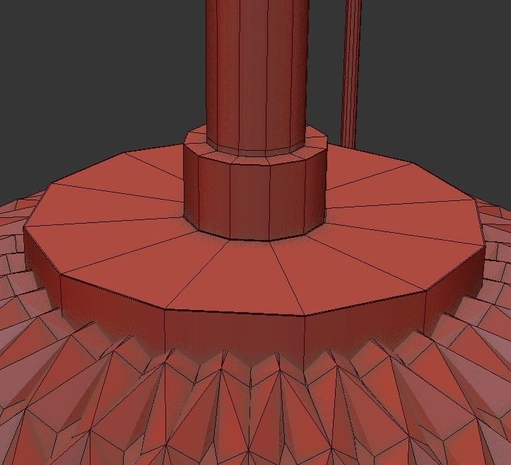 FINNAR five light chandelier with clear glass globes 3D model_1