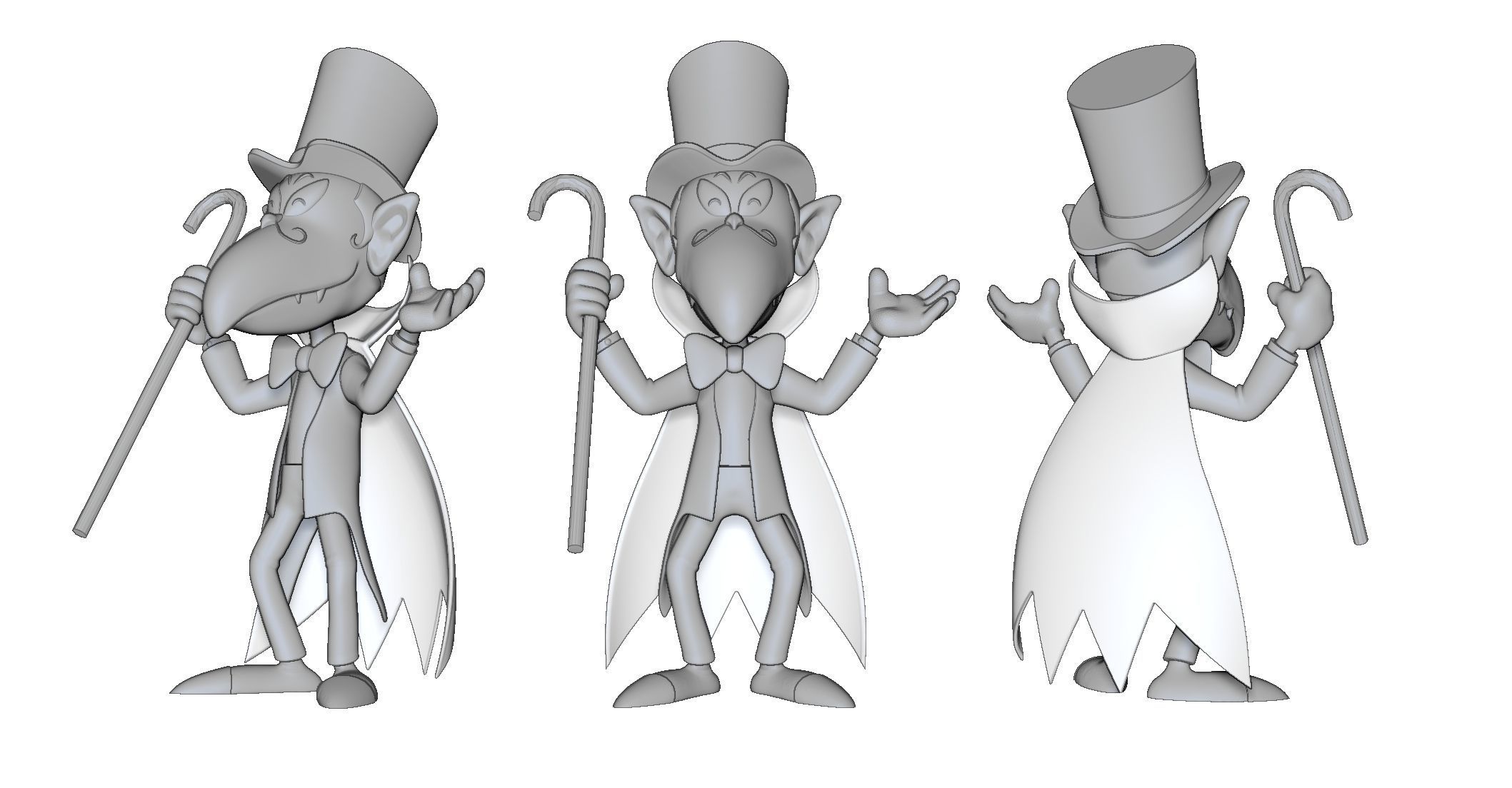 Set Carletto il principe dei mostri Kaibutsu-kun The Monster Kid 3D print model_7