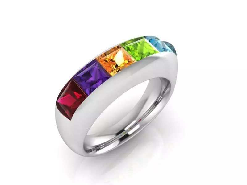 Rainbow Ring 2133 3D print model 3D print model