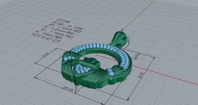 My Heart pendant 2134 3D print model 3D print model_5