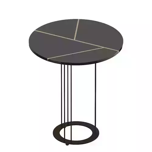 Aureola CF1 F Black Side Table