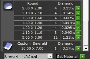 Thick Diamond ring  2136  3D print model 3D print model_1