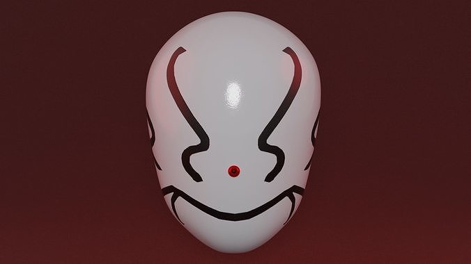 Rimuru Tempest Realistic Mask Low-poly 3D model