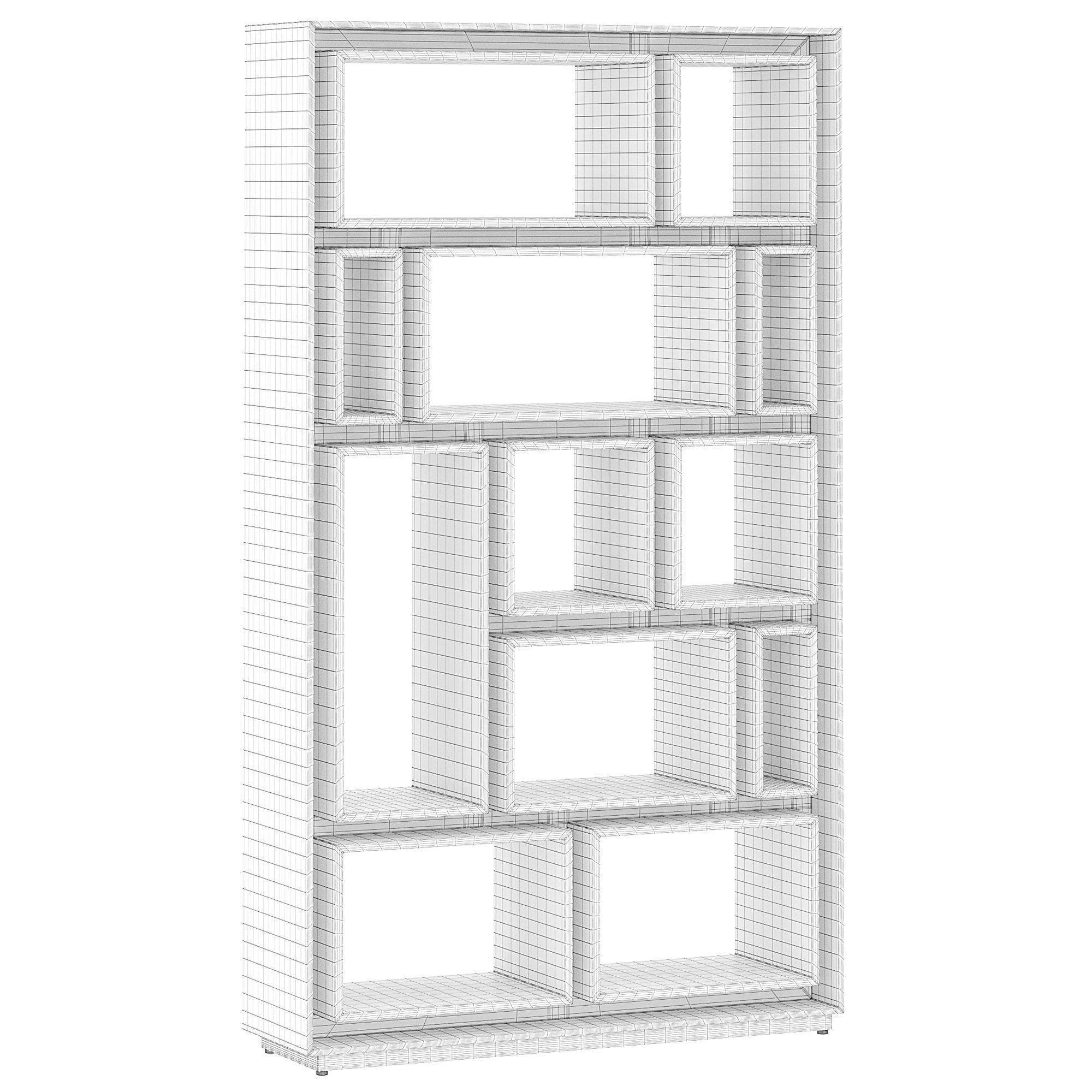 First bookshelves by porada 3D model_3