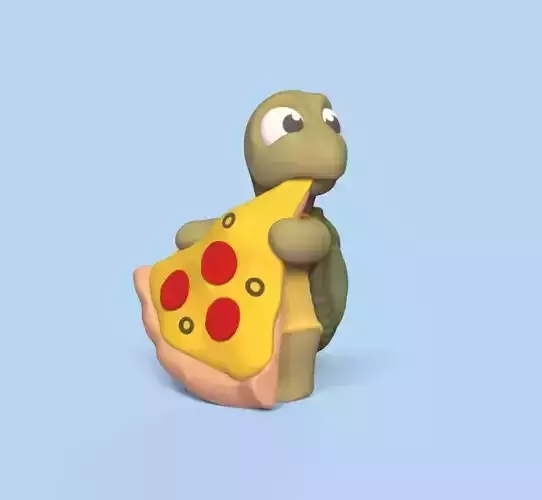 Tortoise Pizza 3D print model