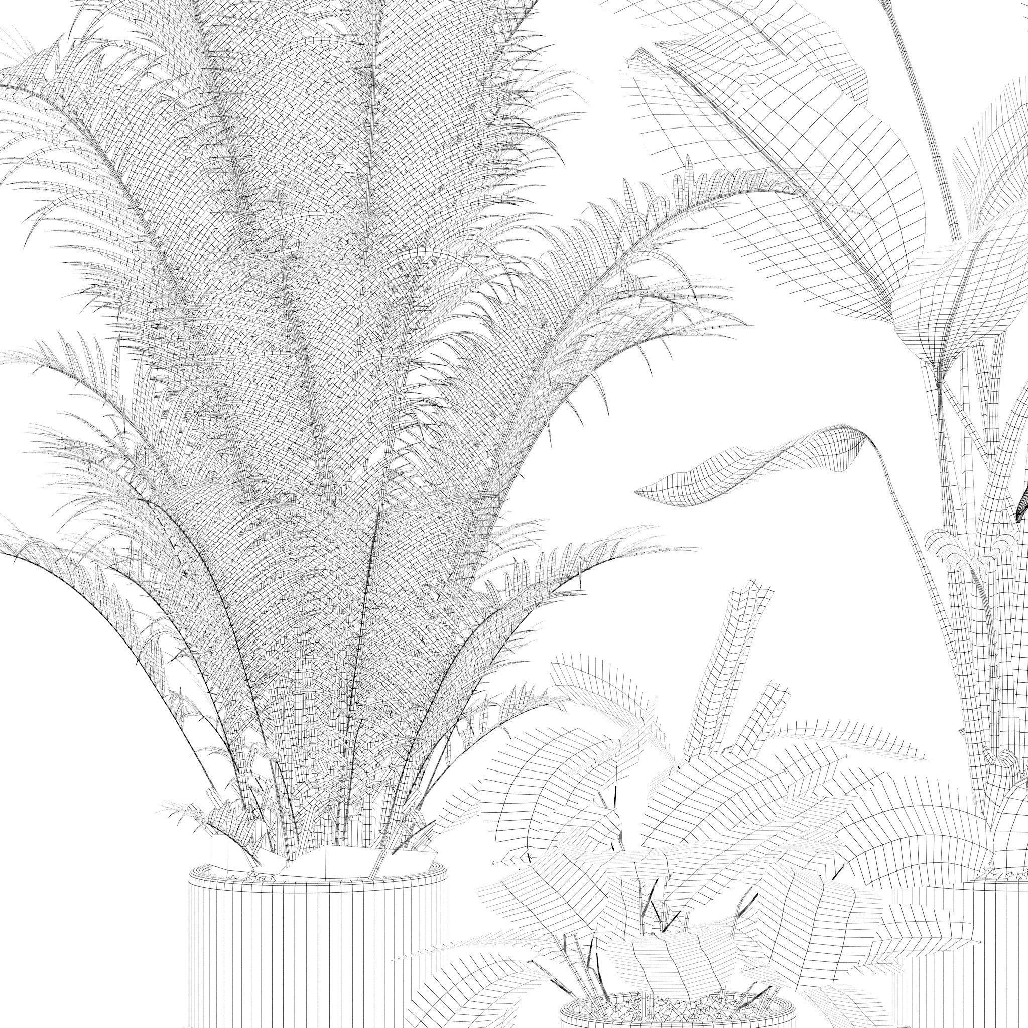 20 Photorealistic Flowers for Interiors - set 120 121 129 130 3D Model Collection_27