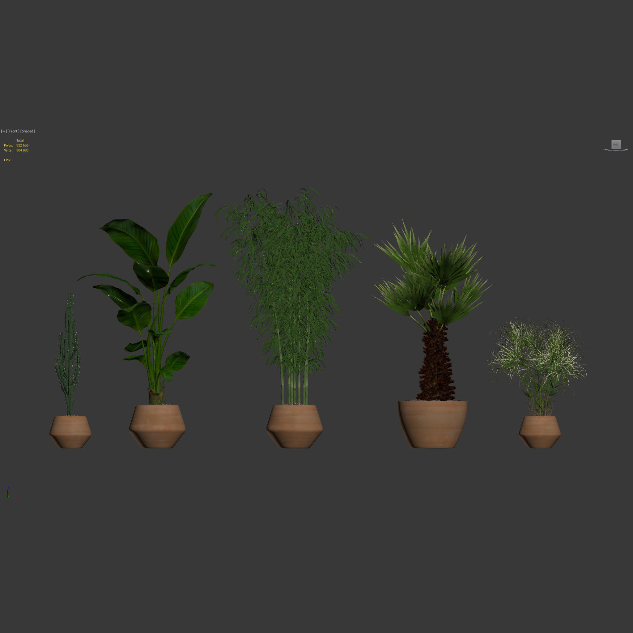 20 Photorealistic Flowers for Interiors - set 120 121 129 130 3D Model Collection_8