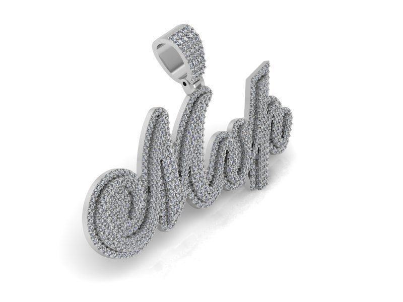 Name Pendant 2139 3D print model  3D print model_2