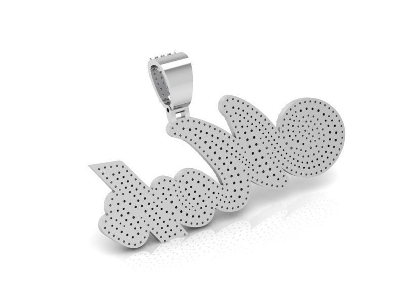 Name Pendant 2139 3D print model  3D print model_3