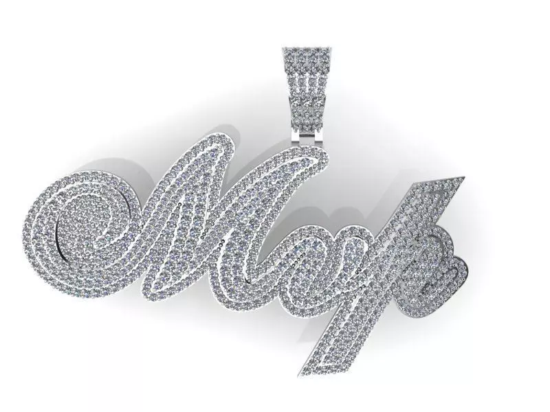 Name Pendant 2139 3D print model  3D print model_0