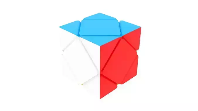 Skewb Puzzle 3D model