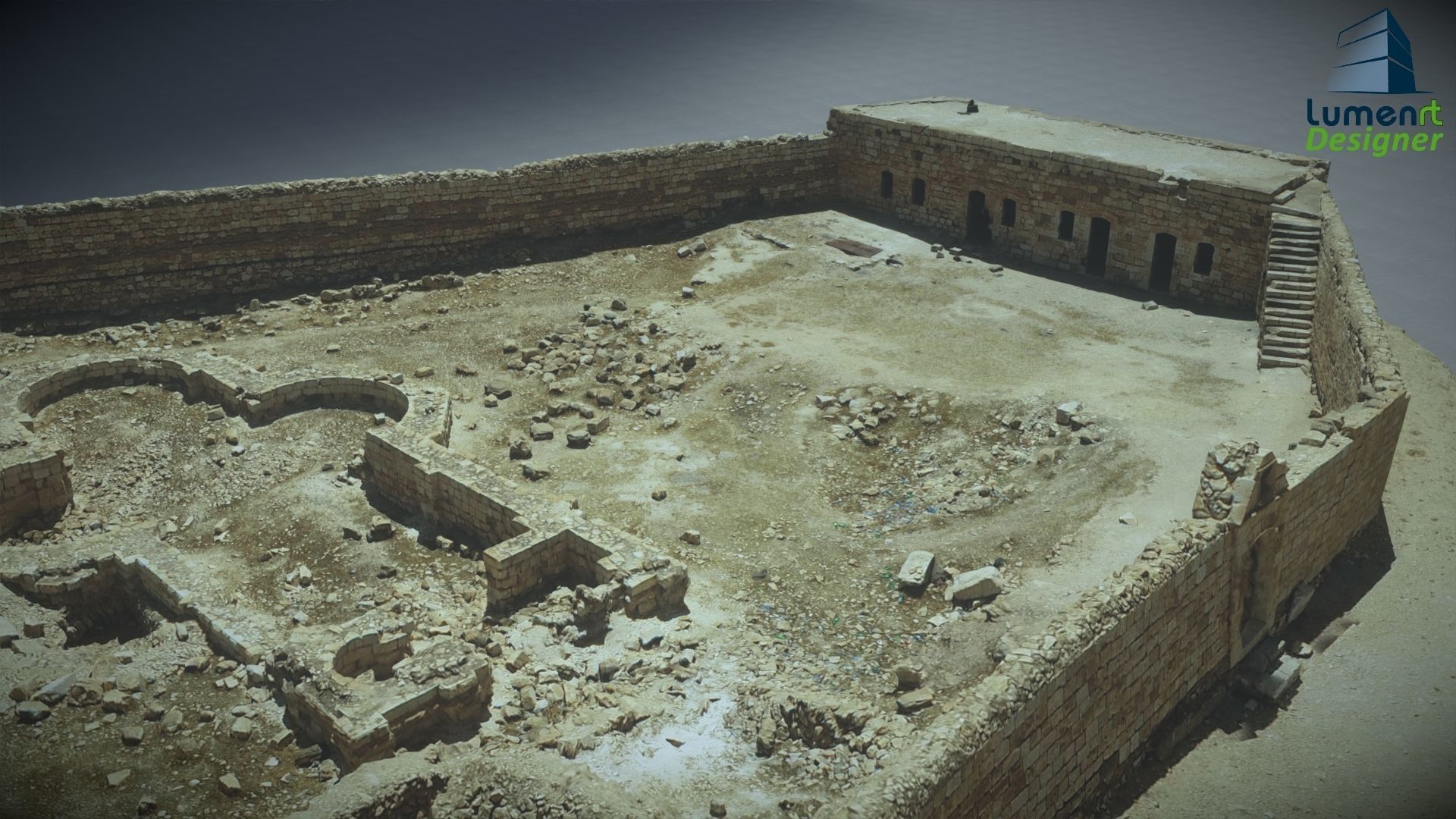 Mount of Temptation 3D model_5