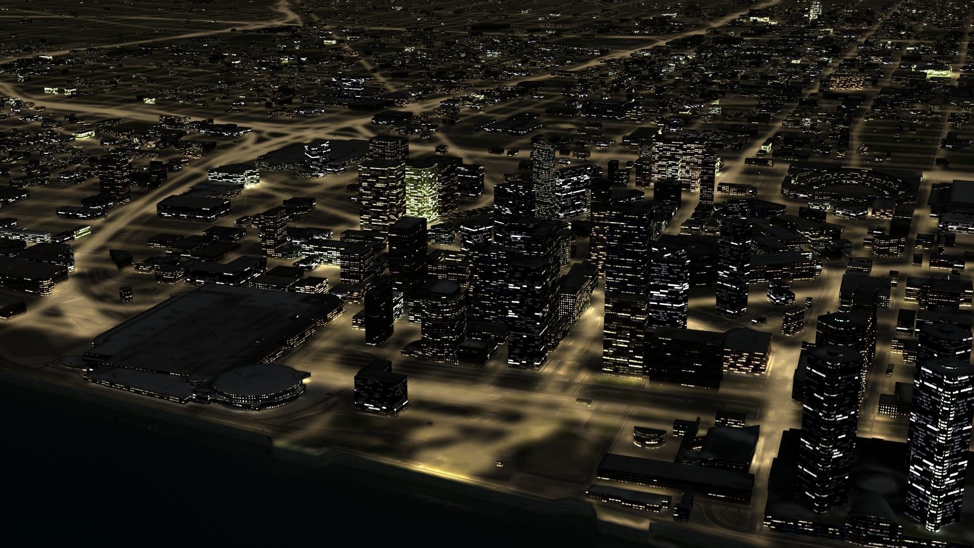 3D model Detroit Night City VR / AR / low-poly | CGTrader