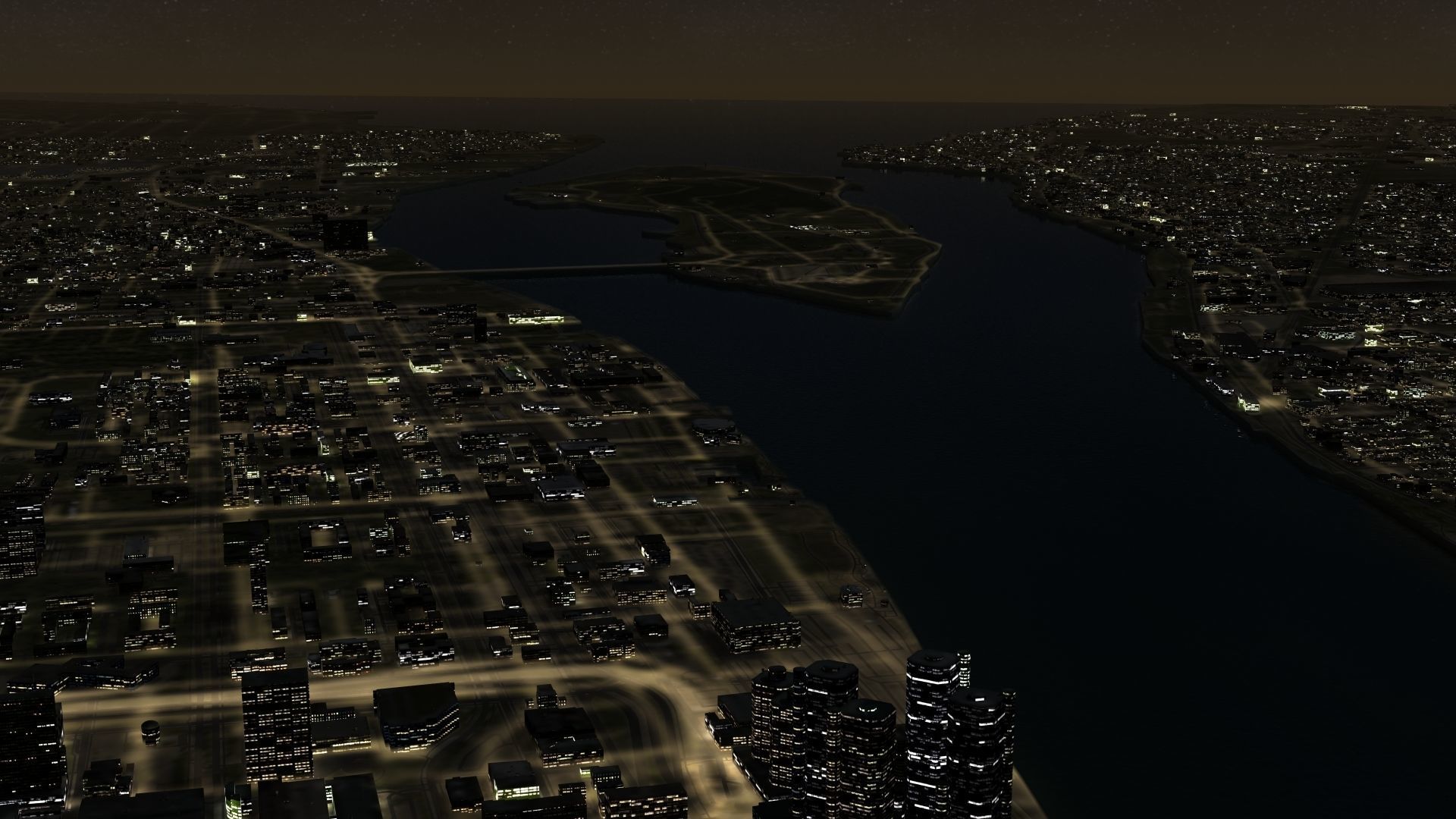 3D model Detroit Night City VR / AR / low-poly | CGTrader