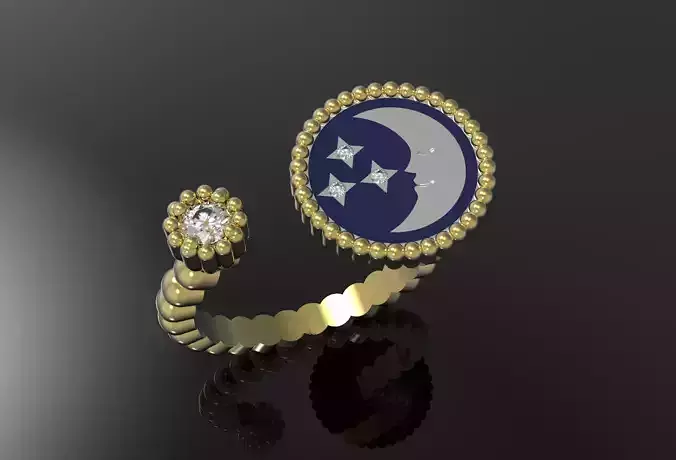 Moon ring Dior