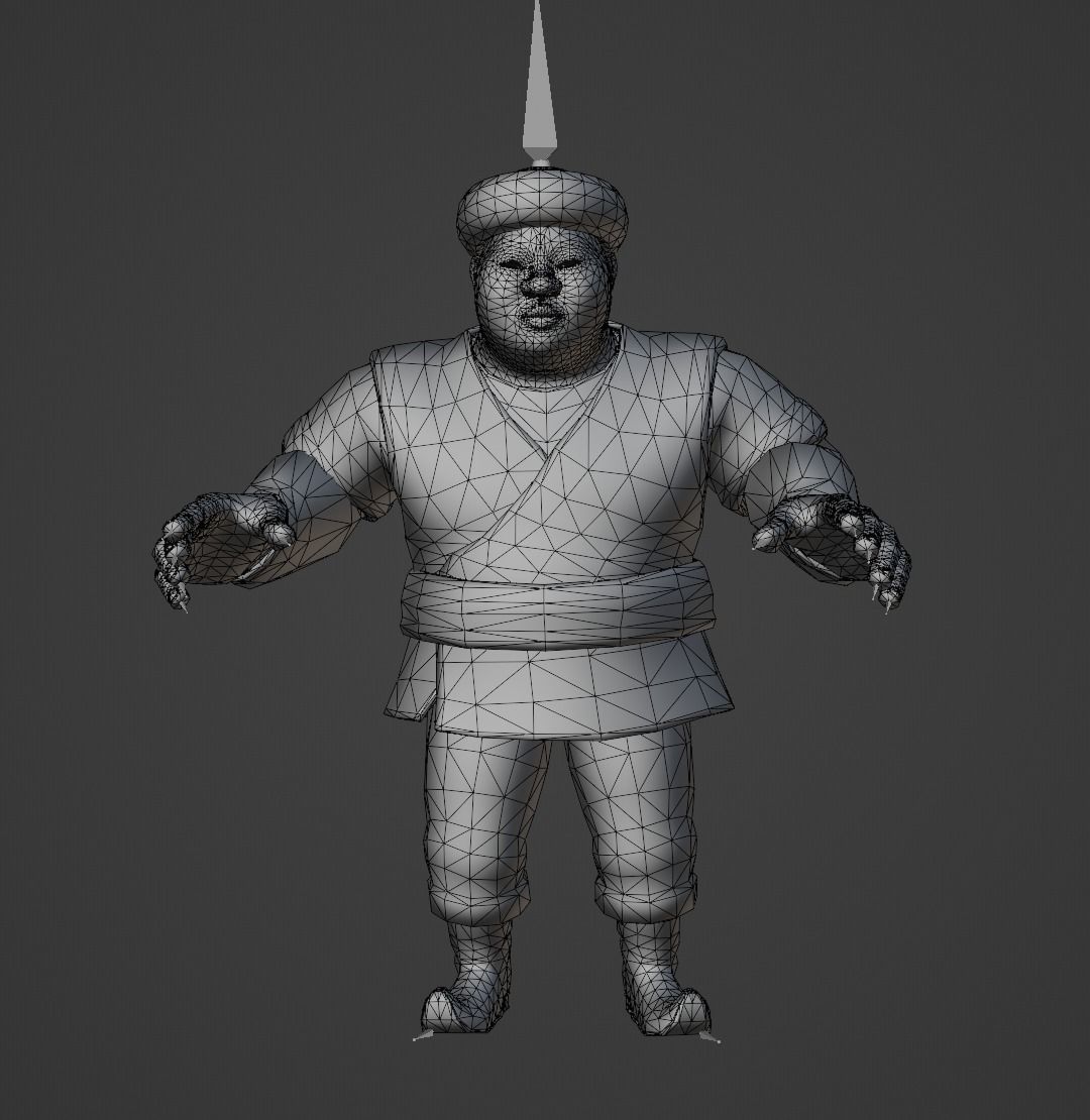Nurzhan Character Animated Low-poly 3D model_6