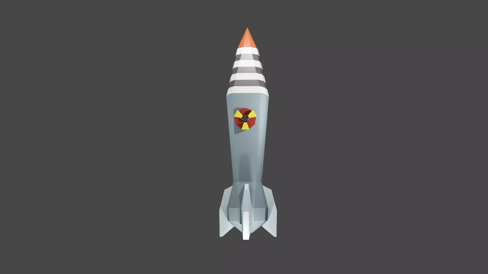 Nuke missile to keep world in peace Free low-poly 3D model
