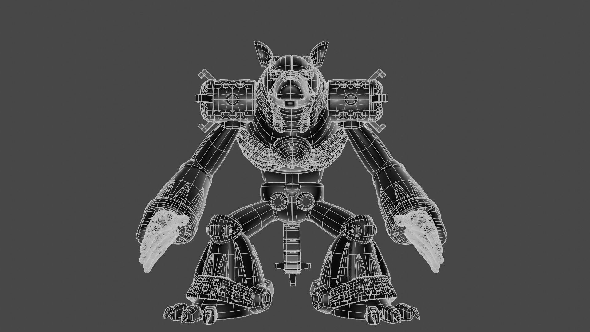 Flame Hyenard 3D model_12