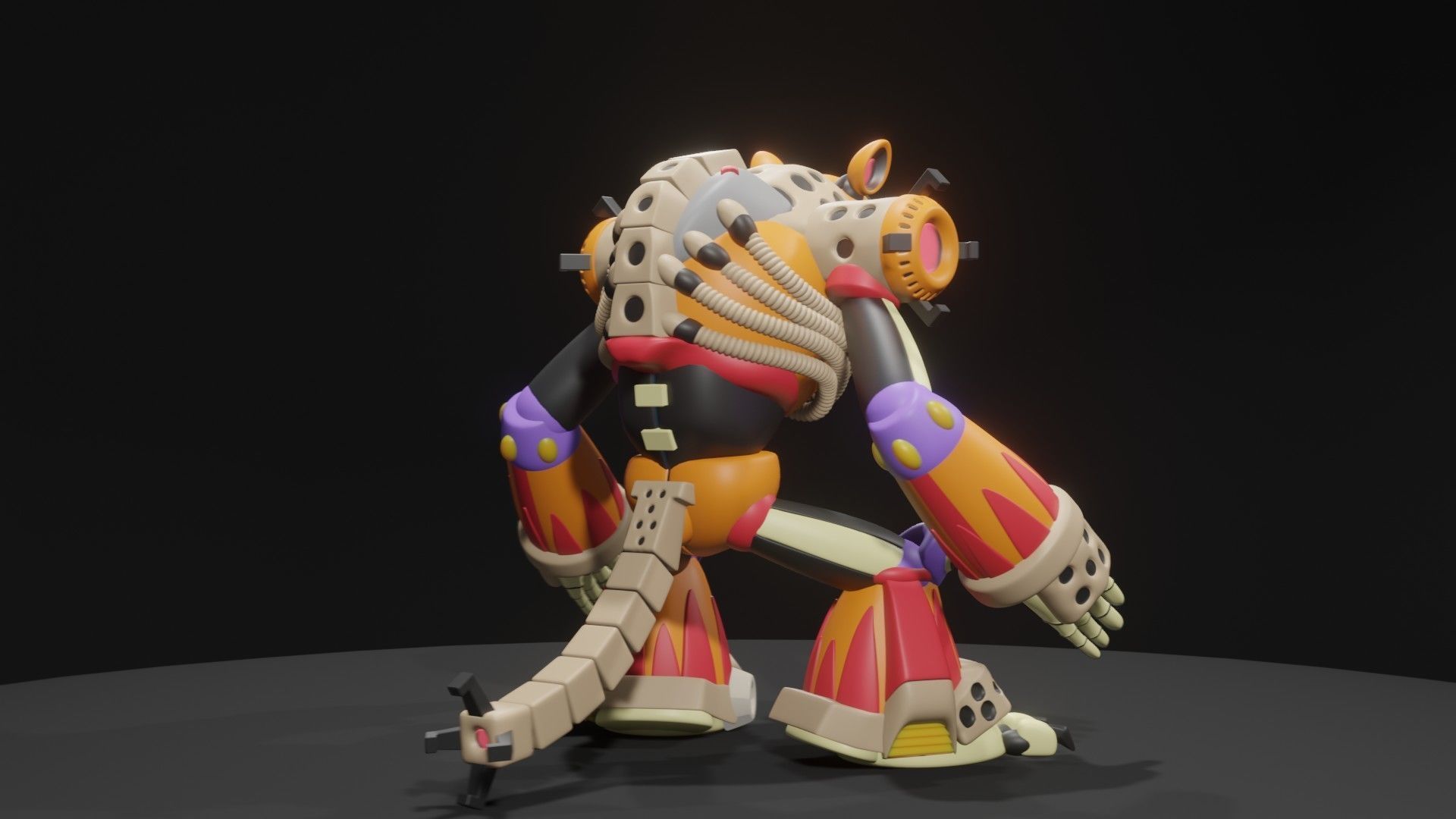 Flame Hyenard 3D model_11