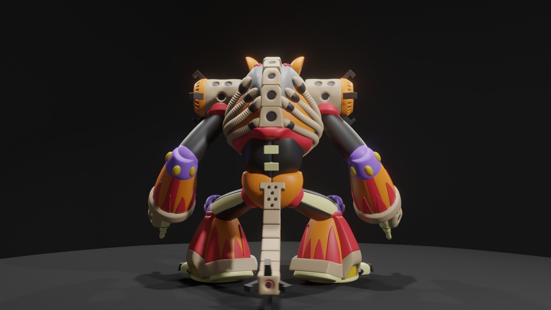 Flame Hyenard 3D model_10