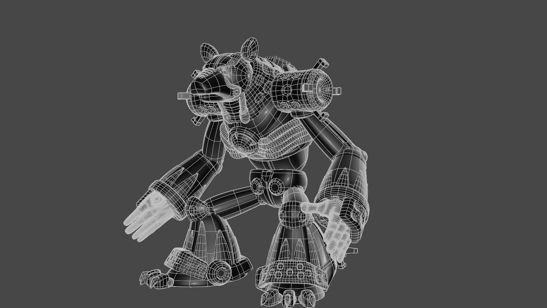 Flame Hyenard 3D model_15