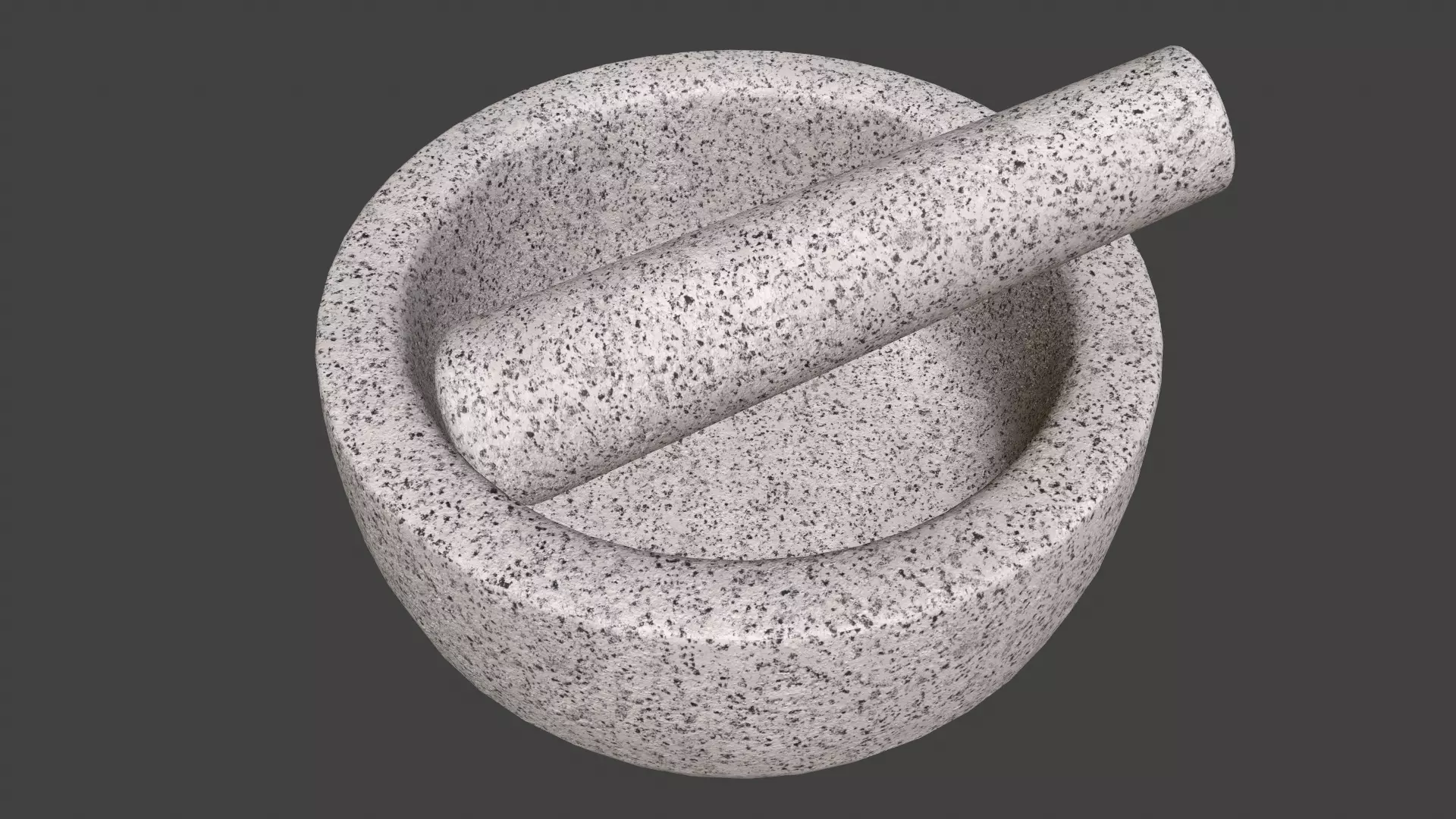 Mortar and Pestle Set 3D model_0
